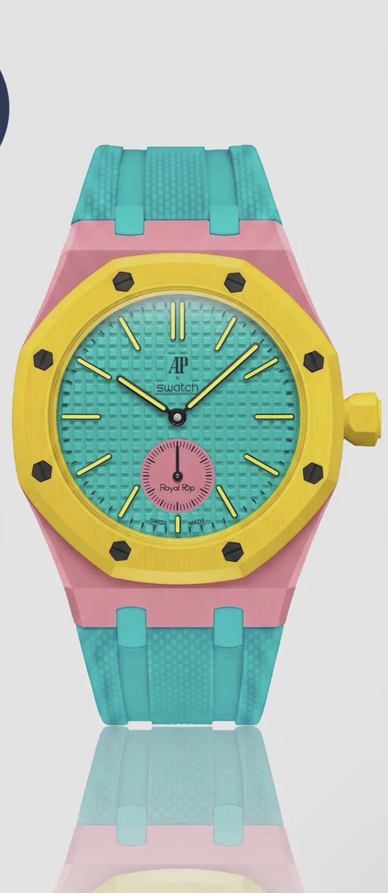 Multi color AP x Swatch Royal Pop Bracelet
